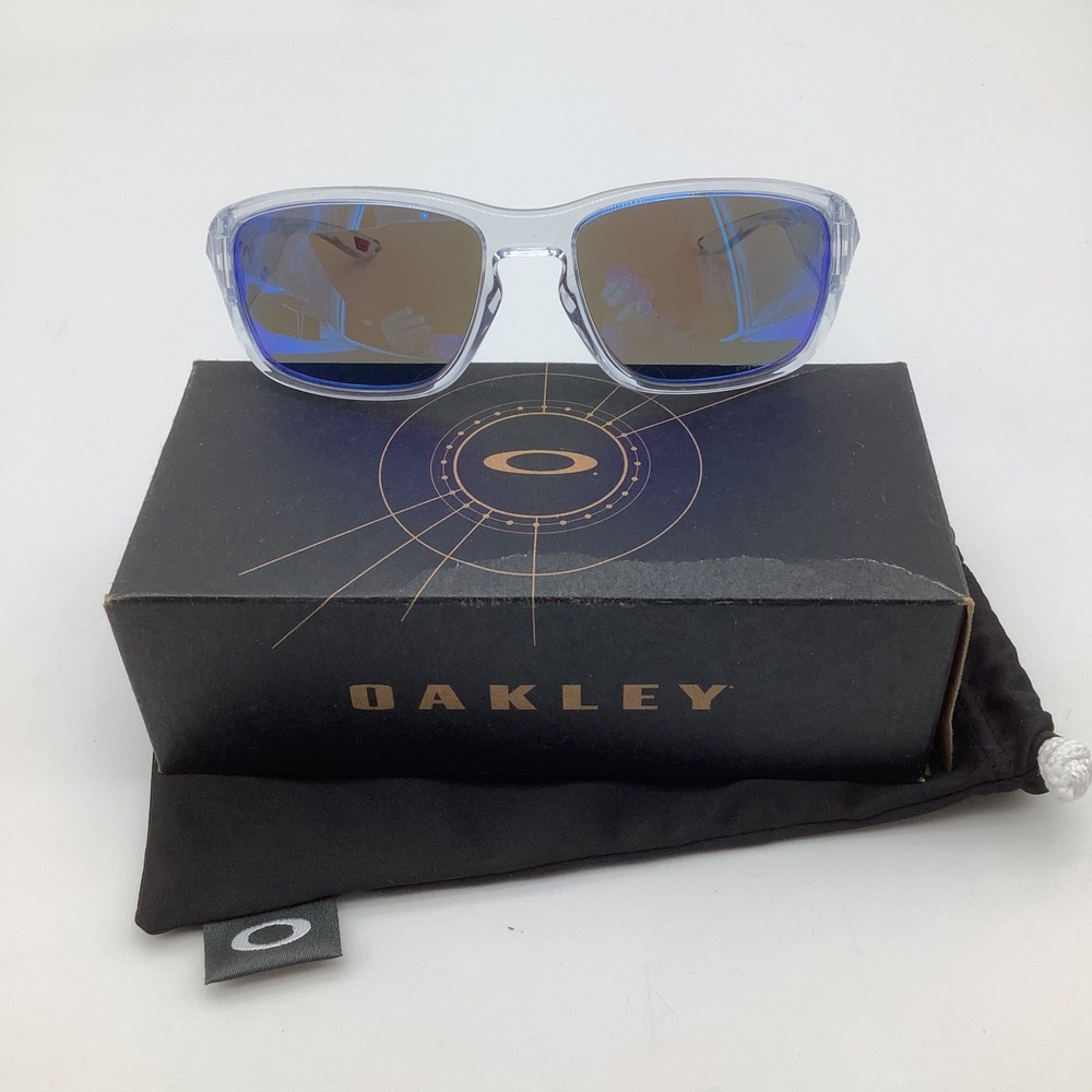 Oakley Tourniquet Sunglasses Clear Prizm Sapphire Blue Lens OO9521-0457 Mens New